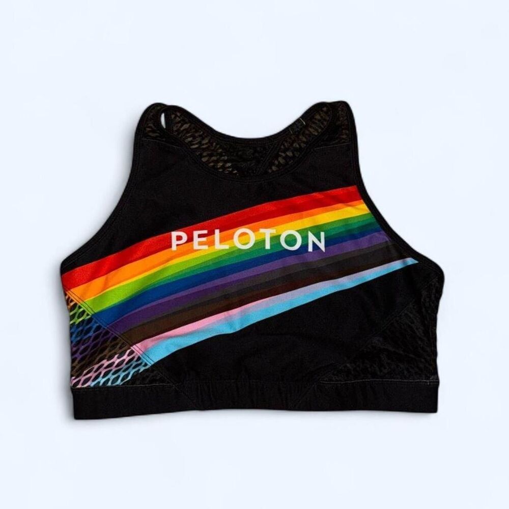 PELOTON X WITH PRIDE HIGH NECK SPORTS BRA